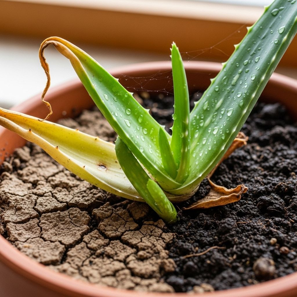 A clear, step-by-step approach to nurse struggling aloe vera plants back to robust growth.