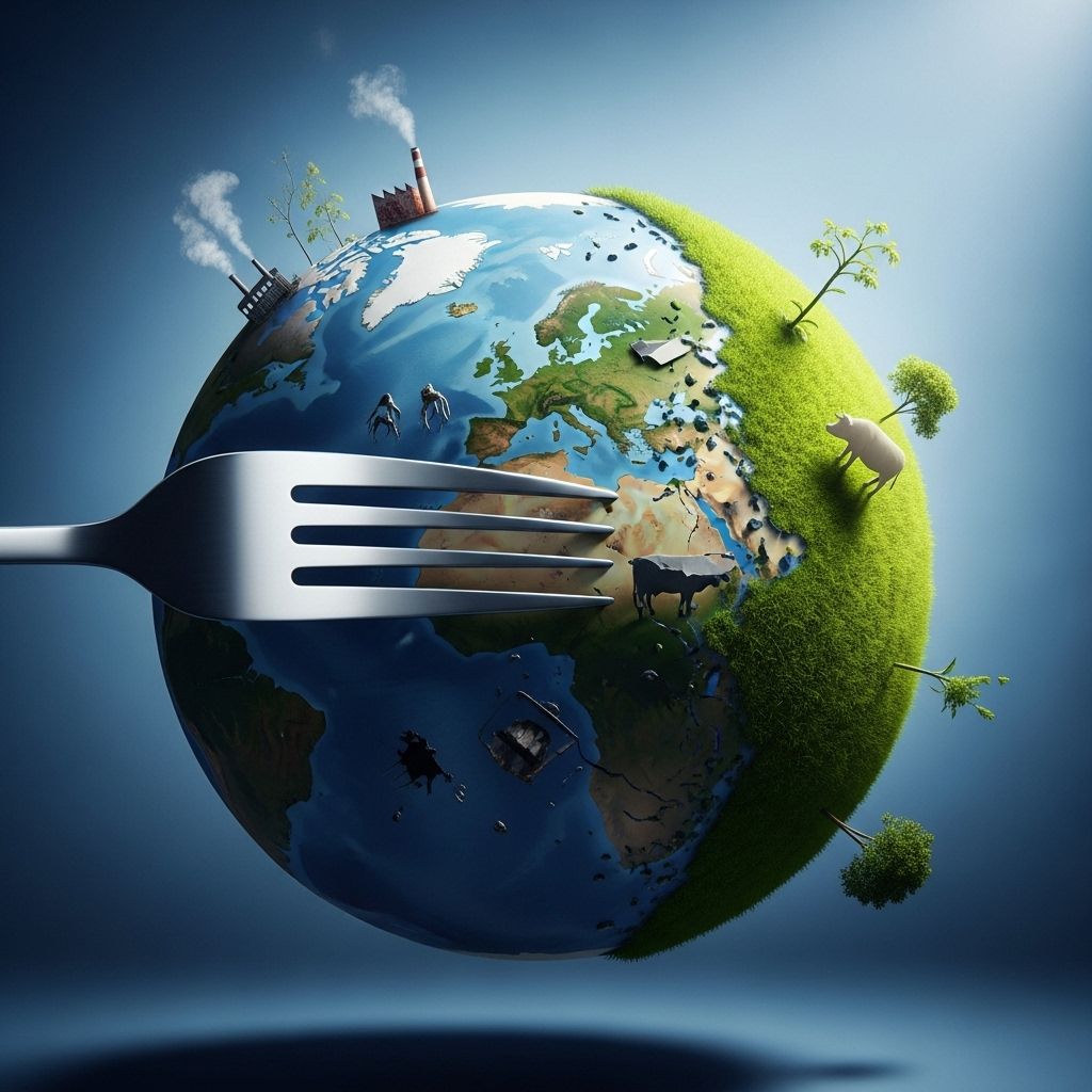 Reducing meat consumption in wealthy nations is vital for climate action and global food security.