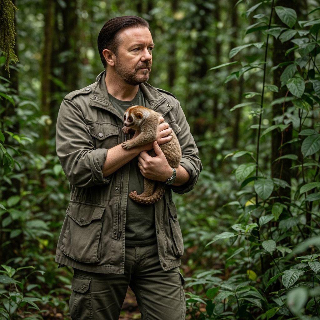 Ricky Gervais Joins Forces to Help Save Endangered Species Comedian and activist Ricky Gervais uses his voice, art, and influence to push for global action against trophy hunting and wildlife persecution.