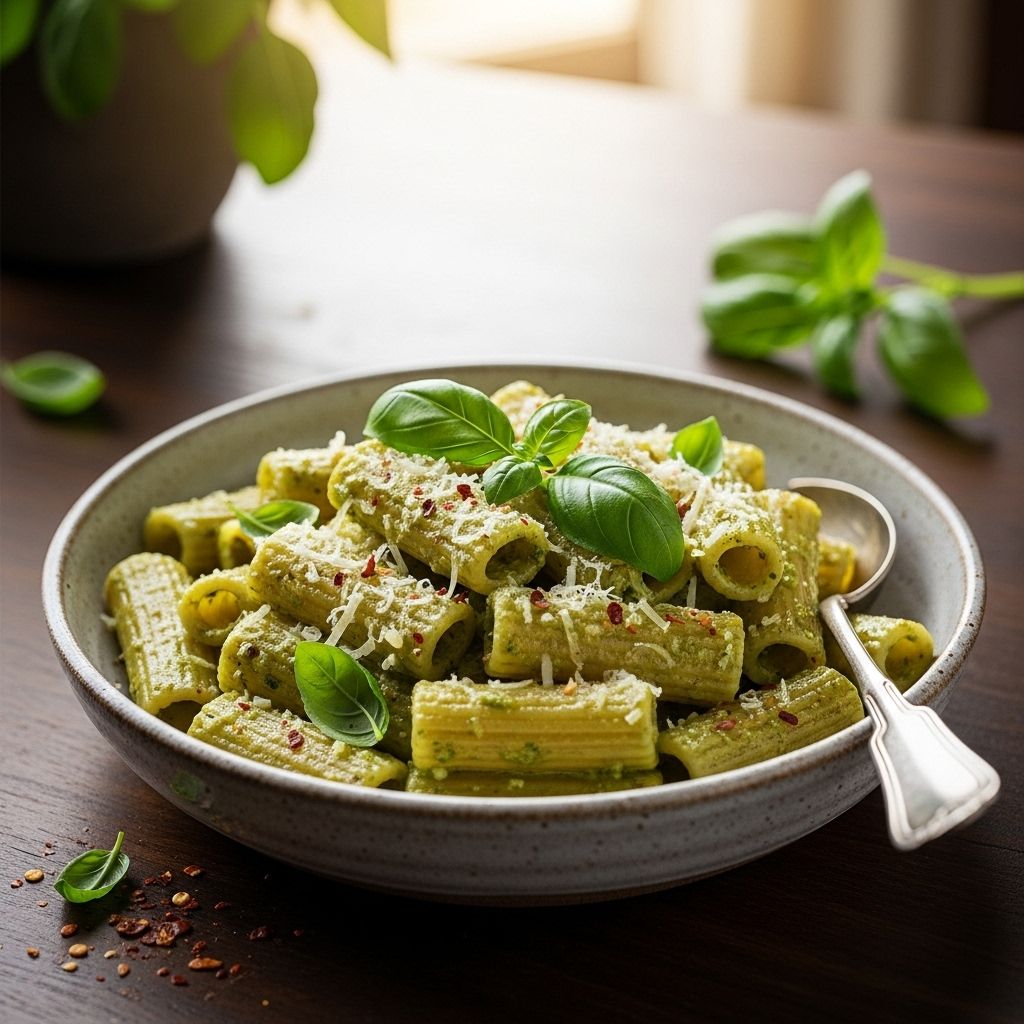 Bright basil and juicy cherry tomatoes come together for an irresistibly smooth finish.