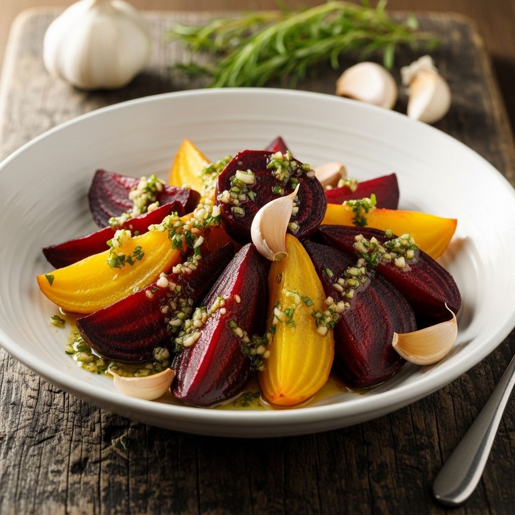 Earthy sweetness and tangy dressing elevate humble roots into a showstopping dish.