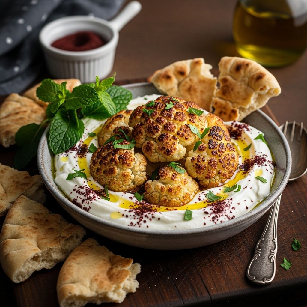 A creamy, spiced dip that elevates vegetable apps with a bright, Middle Eastern twist.