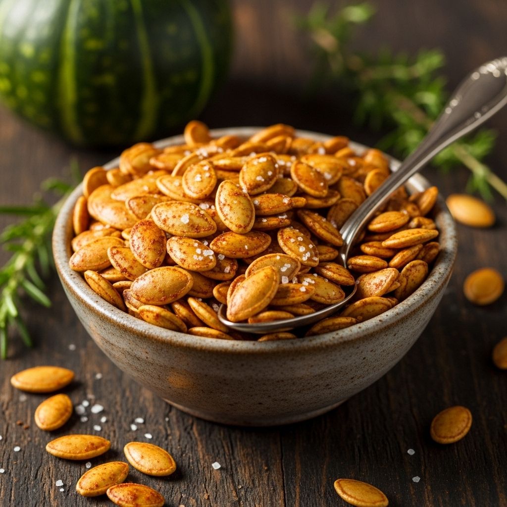 Homemade pumpkin seeds pack protein, healthy fats, and vibrant flavor into fall dishes.