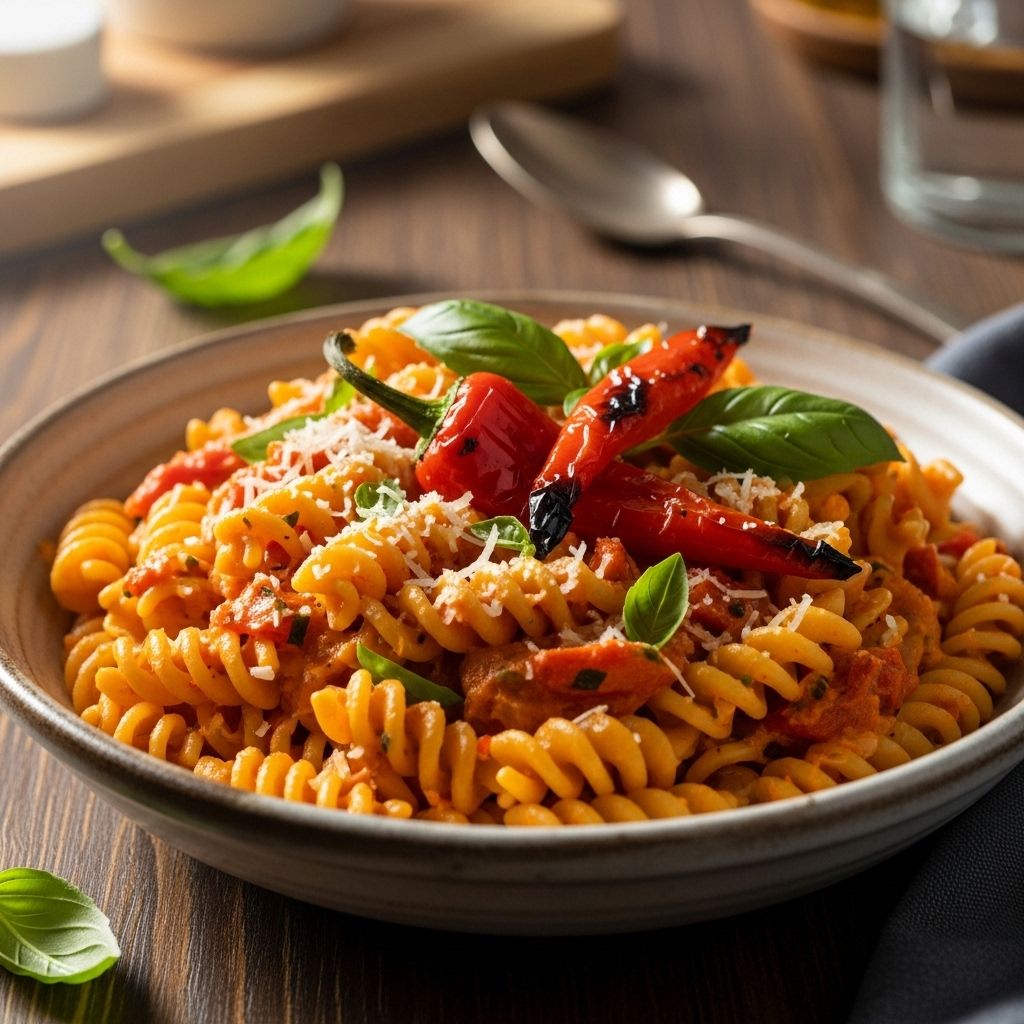 A creamy, smoky sauce turns basic pantry staples into a restaurant-quality pasta.