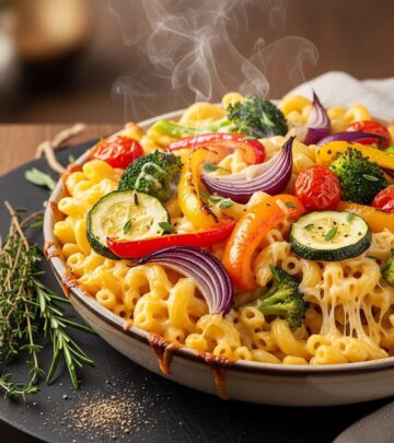 Sweet produce and rich cheese sauce unite for a crave-worthy family meal.