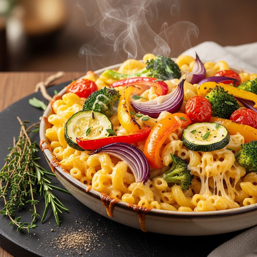 Sweet produce and rich cheese sauce unite for a crave-worthy family meal.
