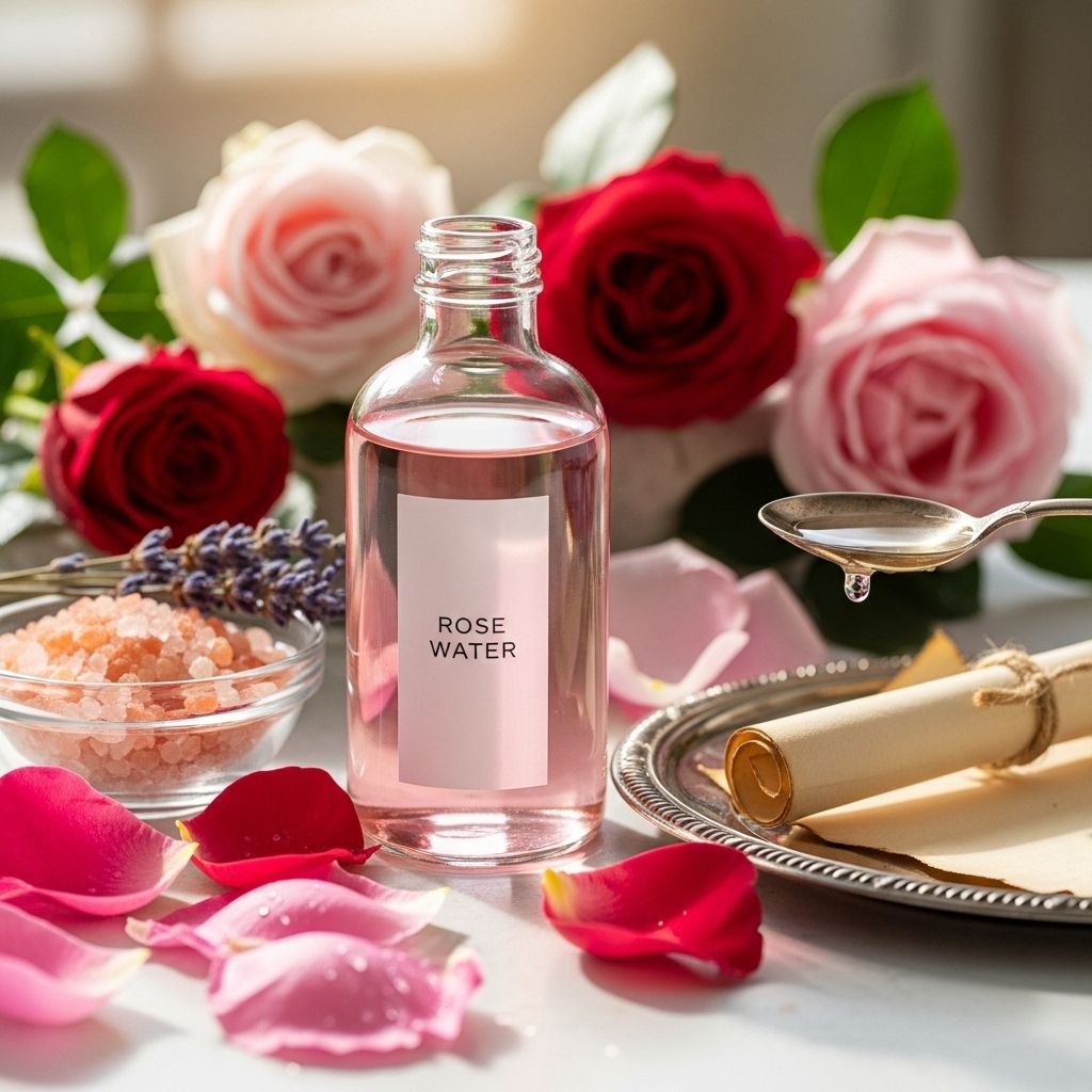 Rose Water: History, Uses, and Timeless Benefits for Beauty and Wellness An aromatic mist celebrated for soothing skin, uplifting mood, and enriching recipes.