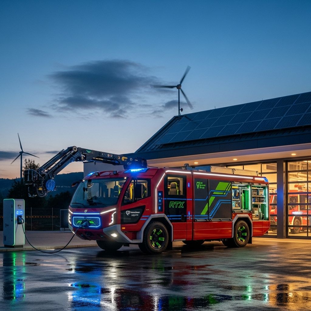 Rosenbauer’s Electric RTX: Redefining Modern Fire Trucks with Green Tech The Rosenbauer Electric RTX transforms fire response with compact size, electric drive, and innovative safety for sustainable urban emergency service.