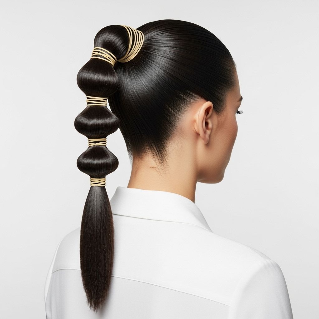 A step-by-step guide to achieving a chic, grown-up rubber-band ponytail with all the pro tips for flawless, lasting style.