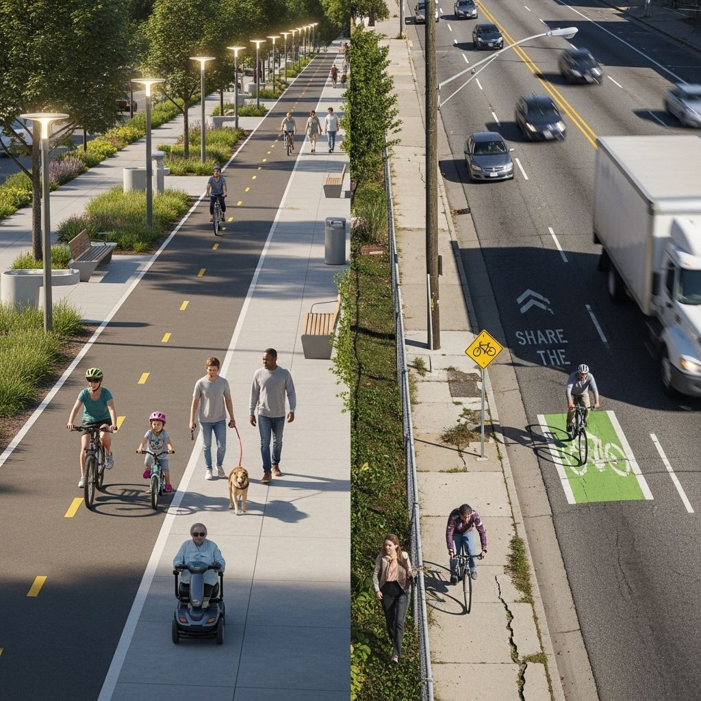 Transforming streets for genuine pedestrian and cyclist safety, not just optical reassurance.