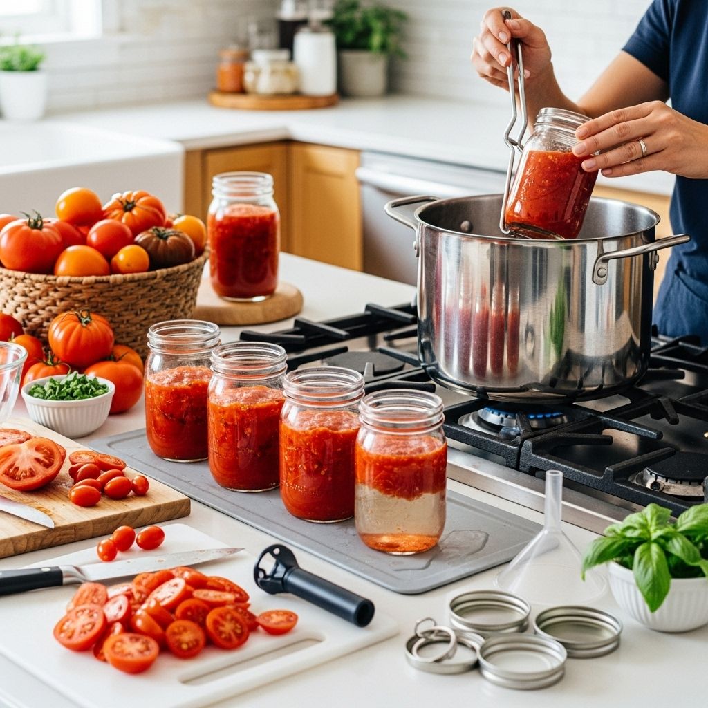 Safe Tomato Canning: Essential Techniques for Home Preservation Master acidity control and tested recipes to keep sealed jars safe from harmful bacteria.