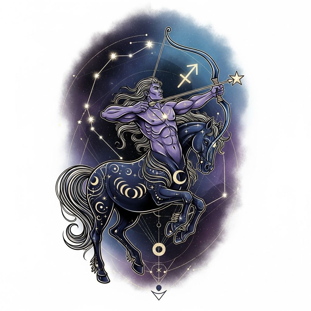Explore 67 creative Sagittarius tattoo ideas, each capturing the free-spirited and adventurous essence of this fiery zodiac sign.