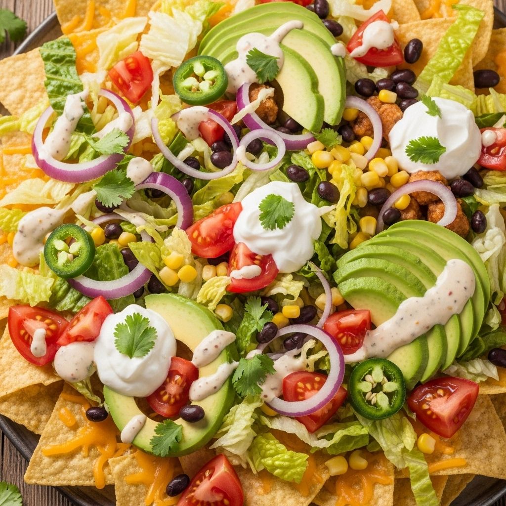 A crunchy, veggie-packed twist that brings fresh flavor and festive fun to every bite.