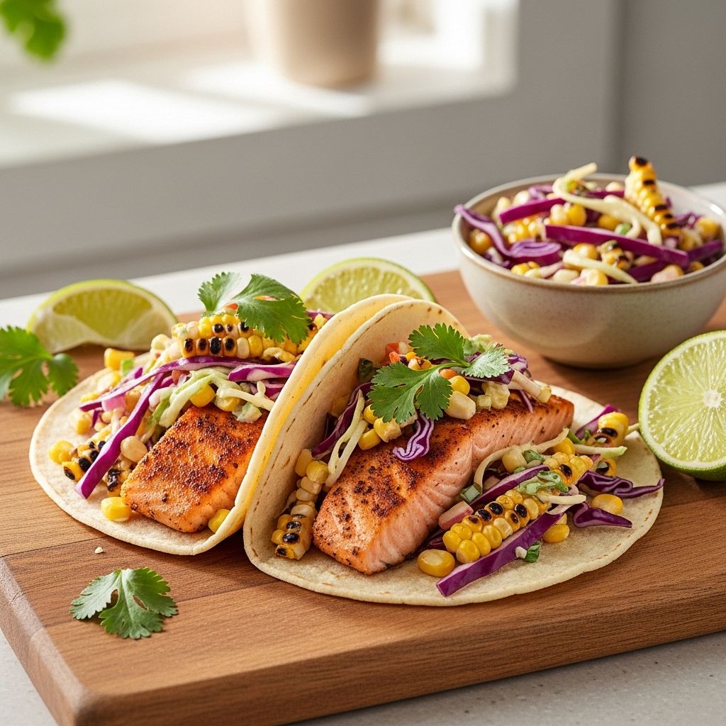 A fresh twist on a classic dinner that balances smoky sweetness and zesty brightness.