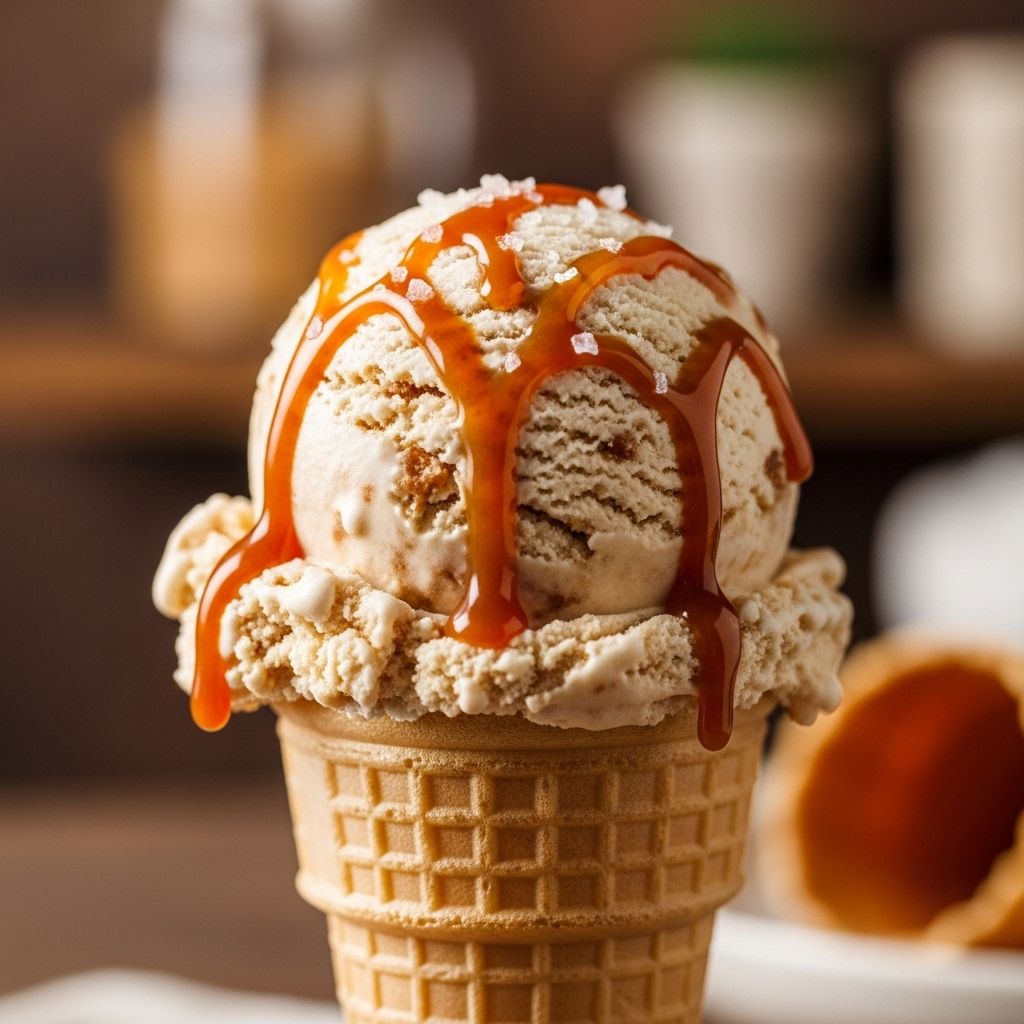 Making Salted Caramel Ice Cream Inspired by Bi-Rite Creamery Experience the indulgent harmony of deep amber caramel and creamy custard in every scoop.