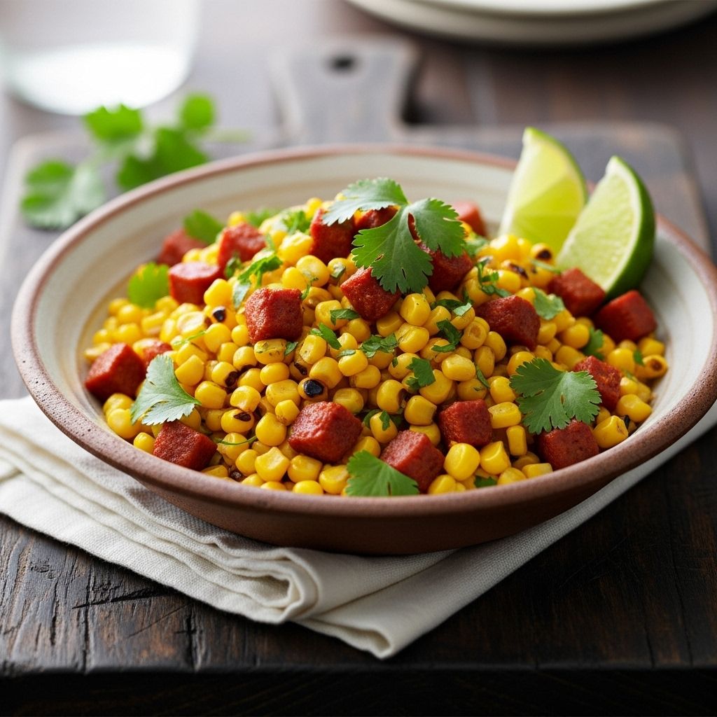 A vibrant fusion of smoky spice and fresh citrus that livens up any summer table.
