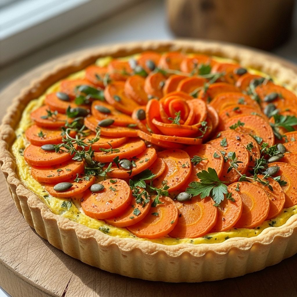 Roasted ribbons of produce transform a crisp crust into a show-stopping centerpiece.