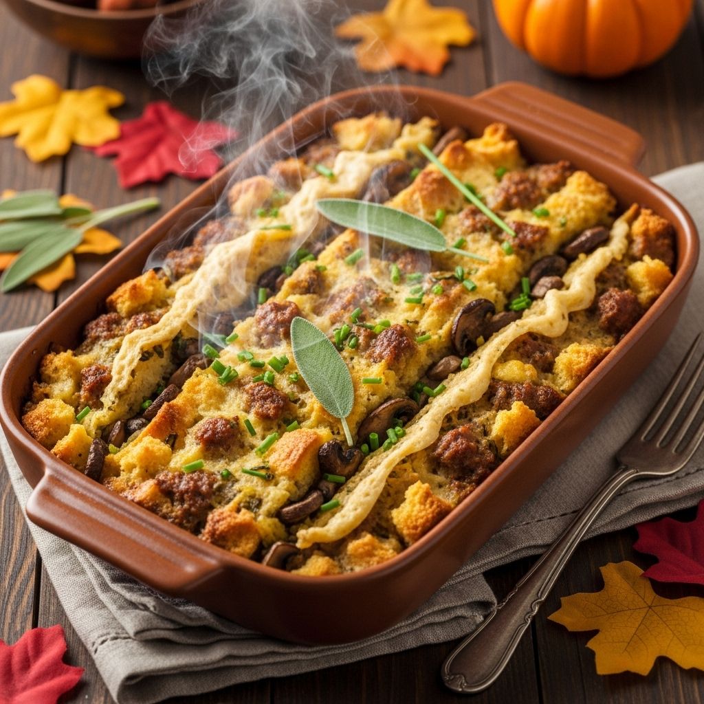 Hearty, customizable, and easy—discover how this fall stuffing strata transforms leftovers into a cozy, comforting star.