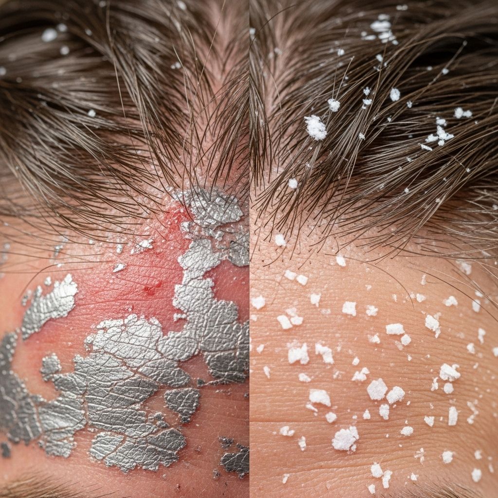 Scalp Psoriasis vs Dandruff: Understanding the Differences, Causes, and Treatments Clarifying flaky, itchy patches helps direct you toward the most effective relief.