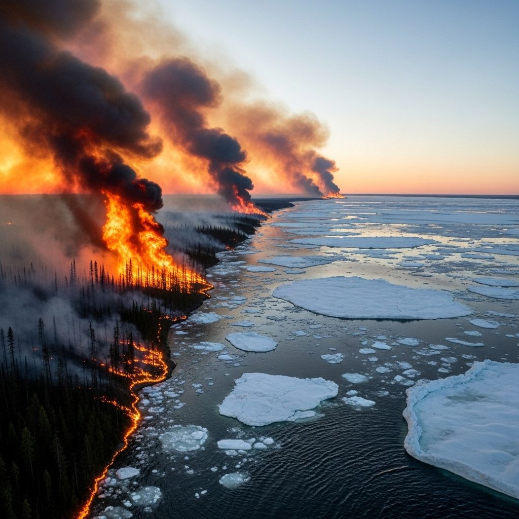 Science Connects Wildfire Surges to Shrinking Arctic Sea Ice Emerging research reveals how declining Arctic sea ice drives more extreme wildfires across North America and Eurasia.