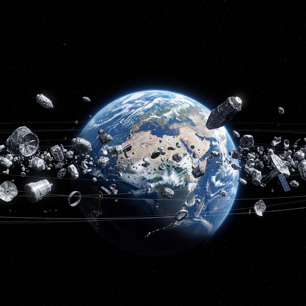 The accelerating threat of space debris calls for international collaboration, policy reform, and active cleanup efforts to protect Earth's orbits.