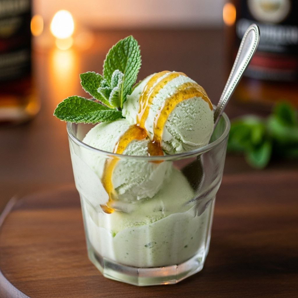 Cooling herb-infused sweetness meets velvety custard in a grown-up frozen indulgence.