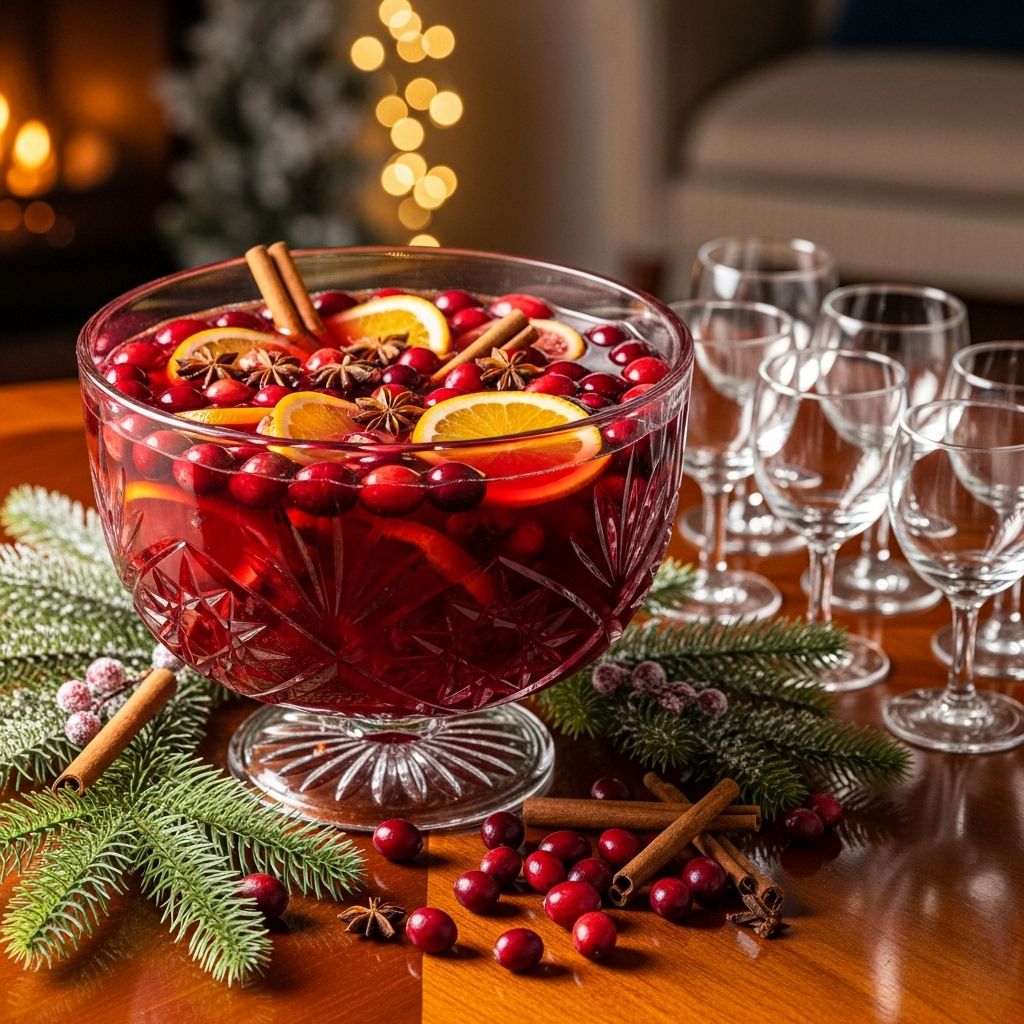 A communal drink blending tart berries, cozy warmth, and gentle smoke for shared moments.