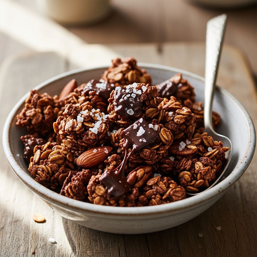 Sea Salt Dark Chocolate Granola: The Ultimate Homemade Treat Elevate your morning routine with homemade clusters that balance sweet, salty, and crisp.