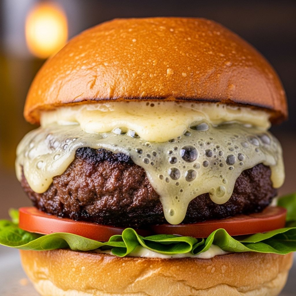 Mastering Seared Burgers with Easy-Melting Comté Cheese Slices A golden crust and creamy center transform homemade patties into gourmet delights.