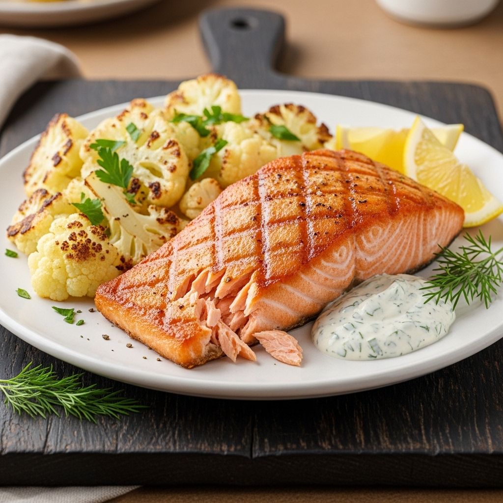 A blend of omega-3 rich fish and crisp cauliflower for a quick, nutritious dinner.