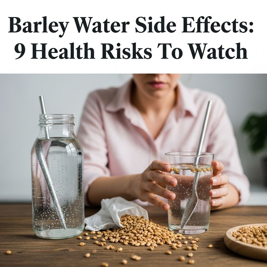 Serious Side Effects Of Barley Water You Should Know Excess fiber, gluten traces, and added sweeteners can quietly undermine your wellness.