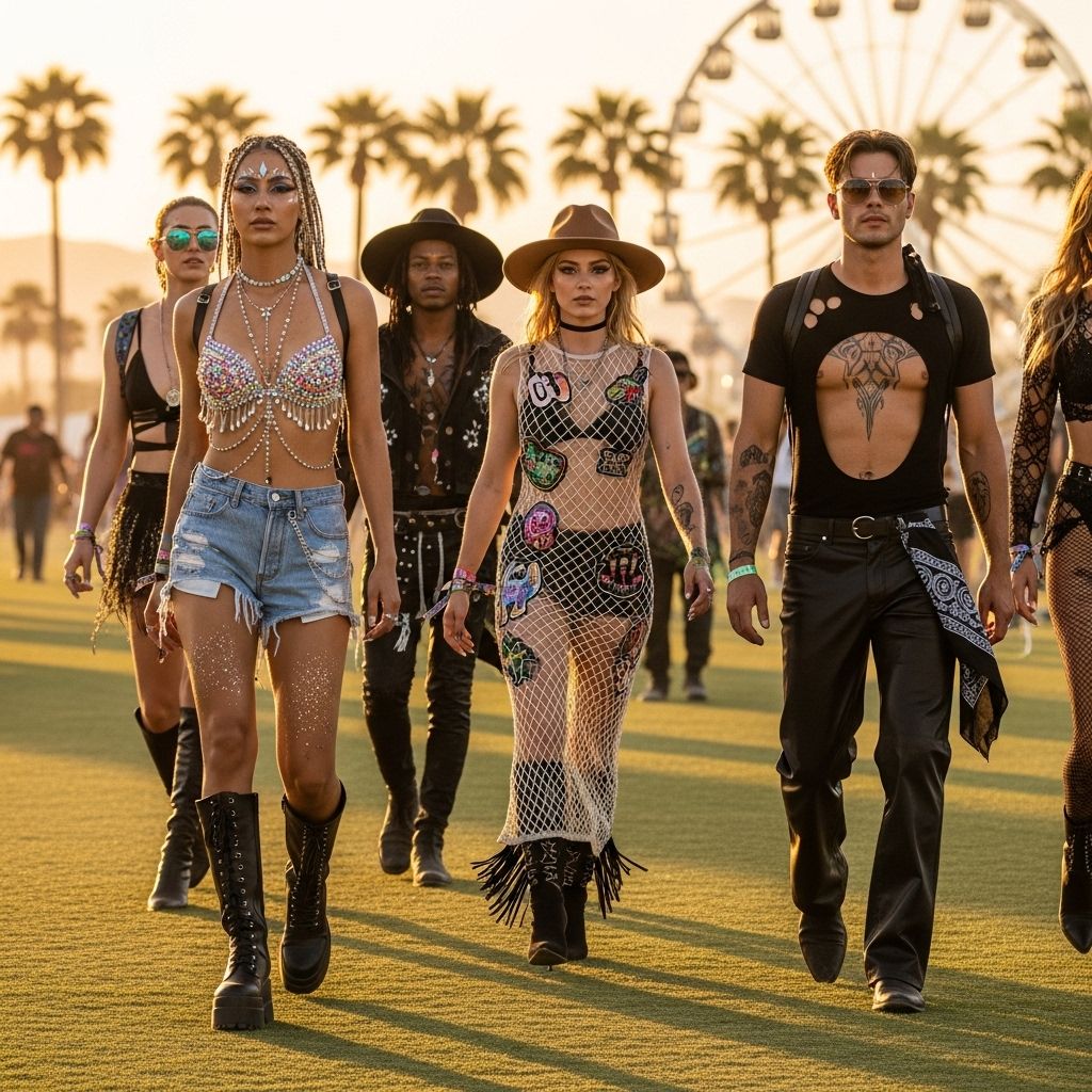 The Sexiest and Boldest Coachella Outfits of 2025 A curated journey through the most daring, trendsetting, and showstopping fashion moments from Coachella 2025, where the desert runway raised the bar for festival style.