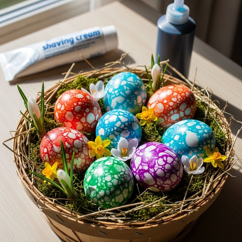 How to Make Stunning Shaving Cream Easter Eggs for a Festive Celebration Easter eggs become works of art with effortless color swirls that impress every guest.