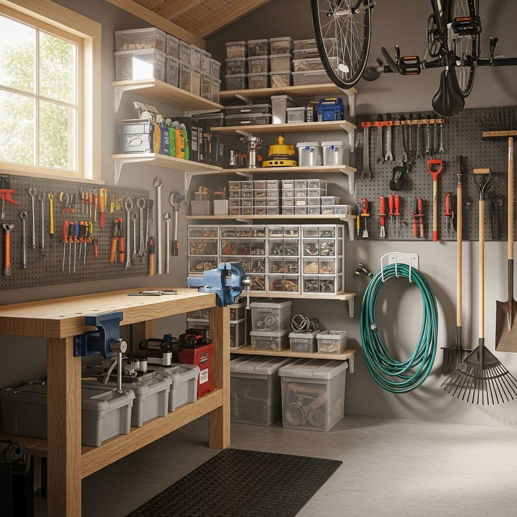 Smart Shed Organization: Creative Ideas for a Functional and Tidy Space Create a tidy tool haven that’s effortless to navigate and hides clutter from view.