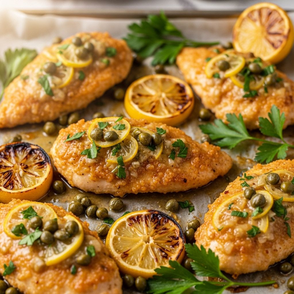 A single baking sheet unlocks the bold flavors of classic piccata without the fuss.