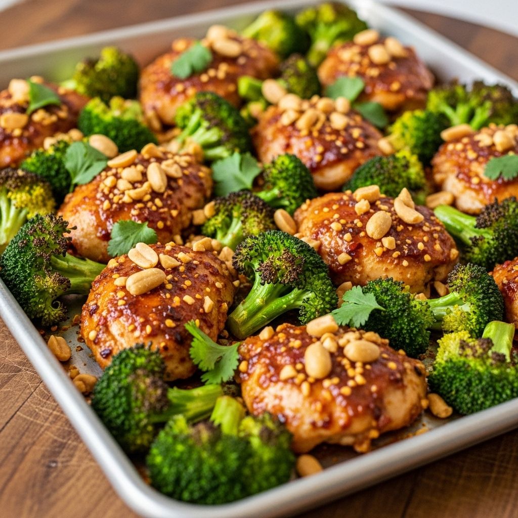 Whip up a mouthwatering meal with layered sweet and tangy sauce in one roasting tray.