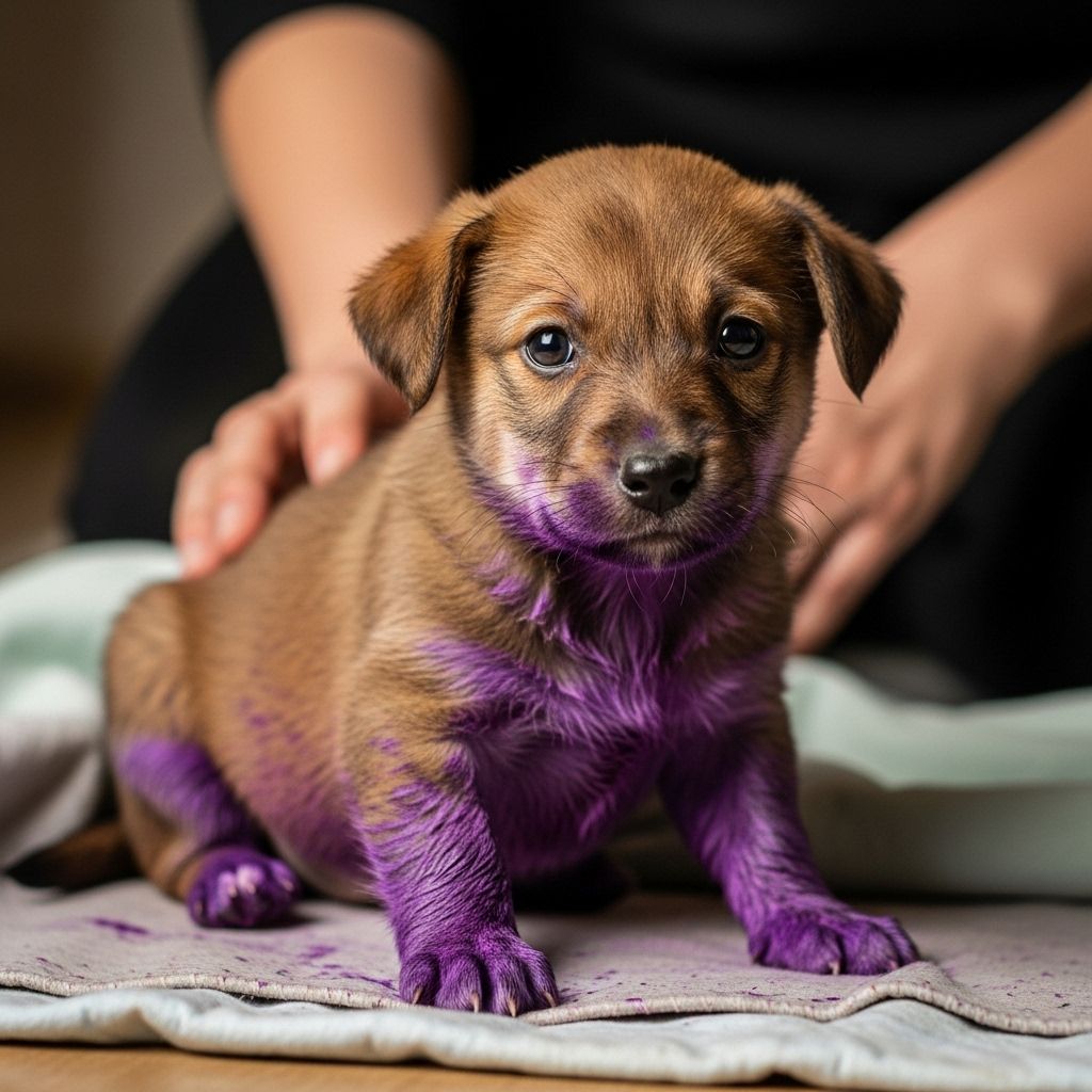 Shelter Puppy Arrives Covered in Mysterious Purple—The Heartbreaking Truth and Her Beautiful Rescue Timely compassion and expert care can transform vulnerable animals into trusting pets.
