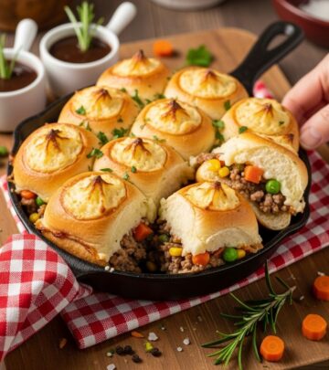 Rich meat and veggies meet fluffy mashed potato swirls in a fun, shareable snack.