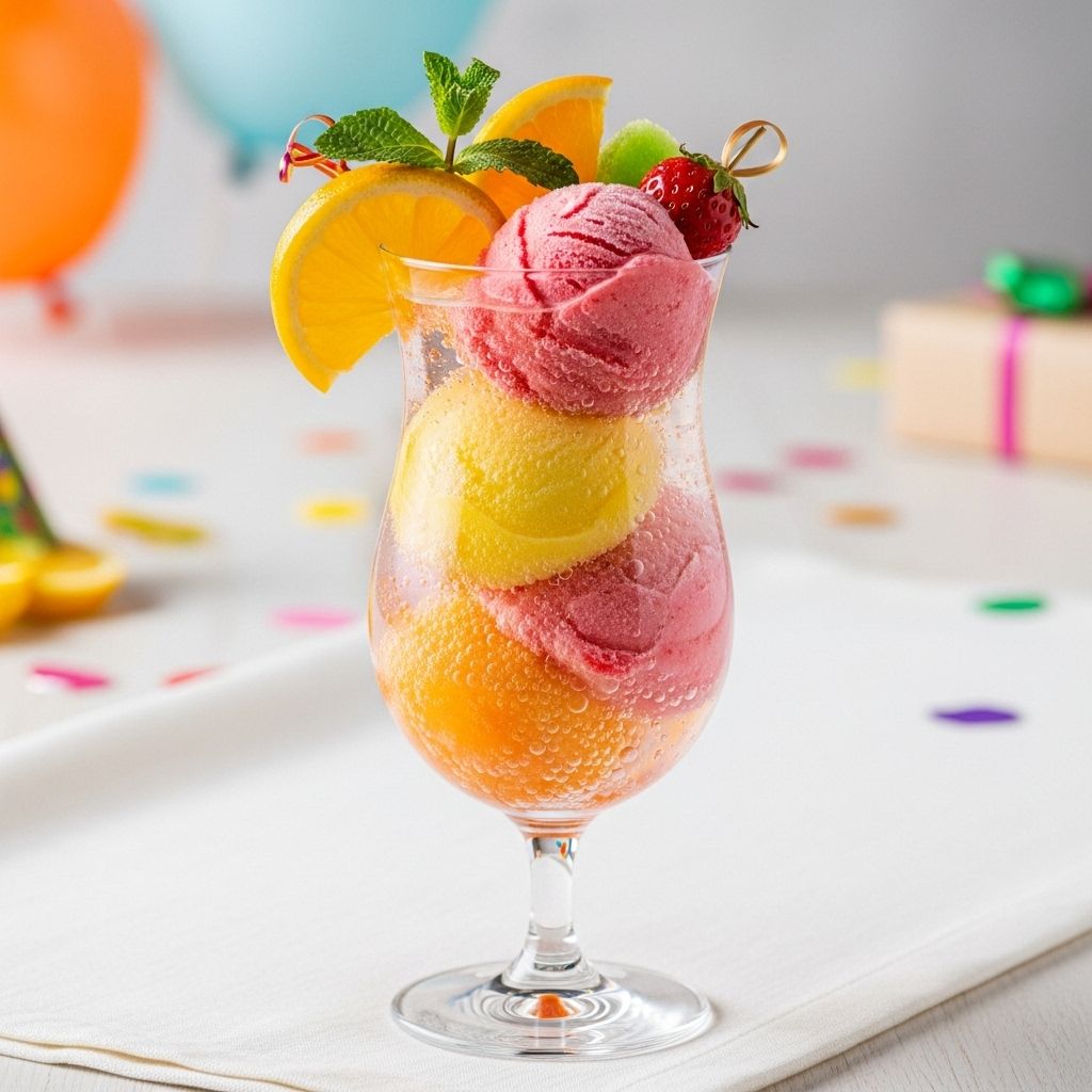 Rediscover the nostalgic charm and easy magic of sherbet punch, the ultimate crowd-pleasing drink for any festive gathering.