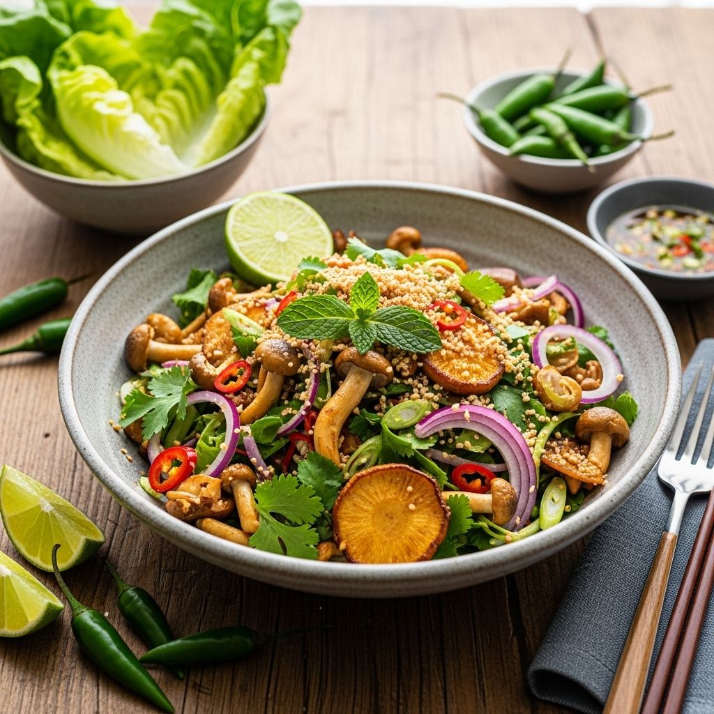 A fresh, umami-packed recipe that brings authentic Laab flavors to plant-based cooking.