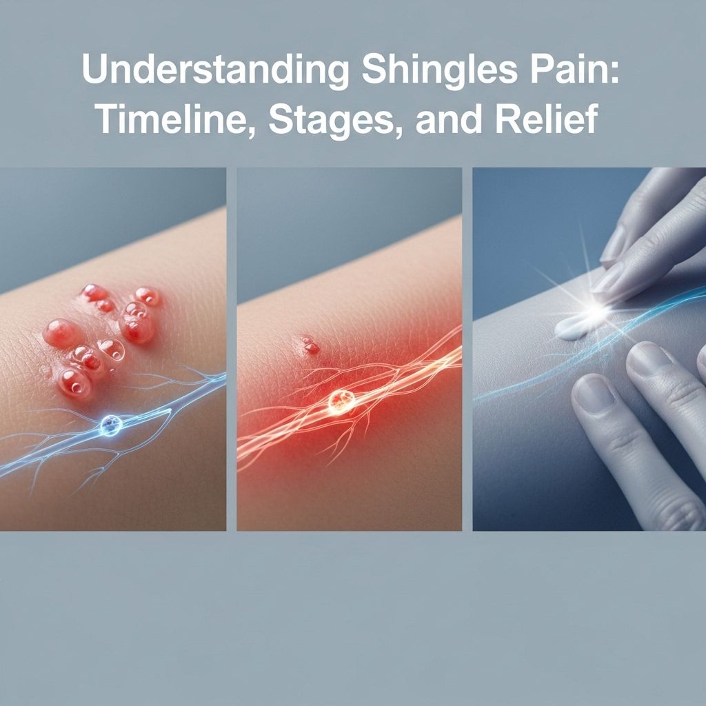 Explore the progression and management of shingles pain, from first symptoms to post-infection complications like PHN.