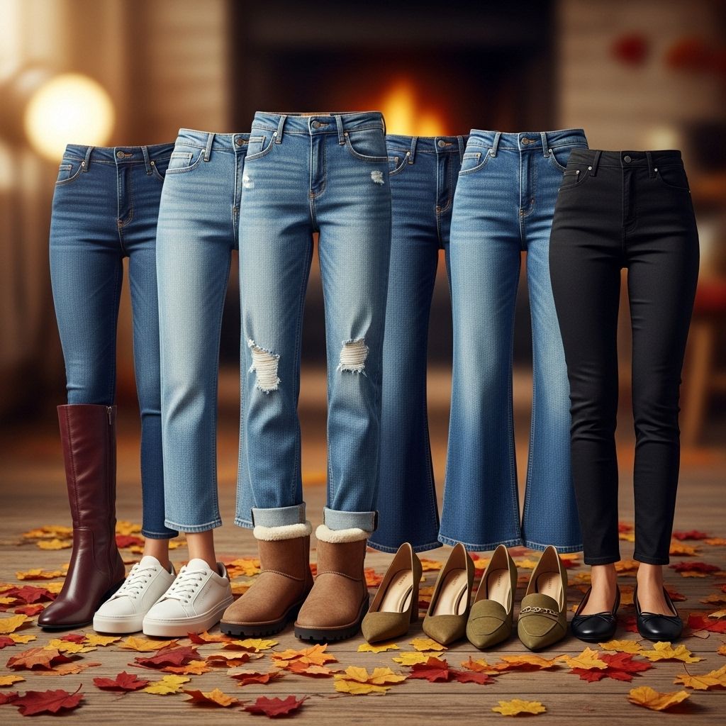 The Ultimate Guide: Shoes to Wear with Every Jean Style This Fall Discover the perfect footwear for every denim silhouette this fall: from classic skinnies to trending baggy jeans, your style will never miss a step.