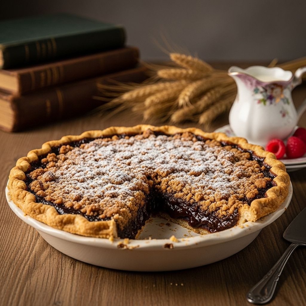 Sticky molasses filling and crumb topping evoke warm, nostalgic flavors in every bite.