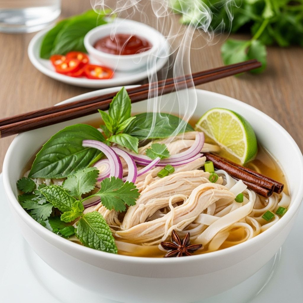 Enjoy the rich, aromatic flavors of Vietnamese chicken pho in under an hour with this shortcut recipe—perfect for busy weeknights.