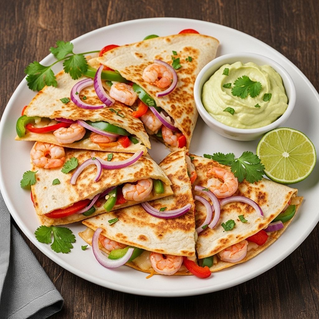 A flavorful blend of succulent seafood, crisp greens, and melty cheese in every bite.