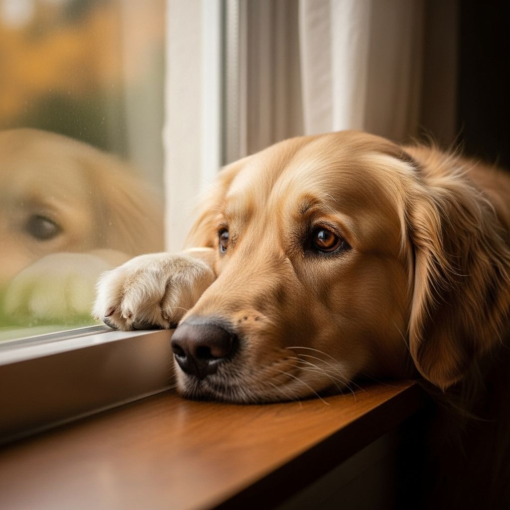 Helping your furry friend feel secure and content until you're reunited.
