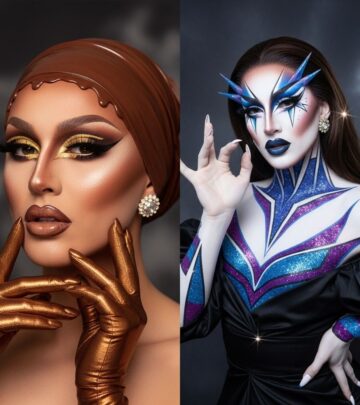 Explore the artistry, secrets, and inspiration behind Silky Ganache and Glen Alen’s dazzling drag makeup transformations on Cosmo Queens.