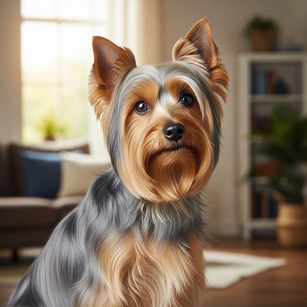 Discover the charming Silky Terrier: a small dog with big personality and stunning blue and tan coat