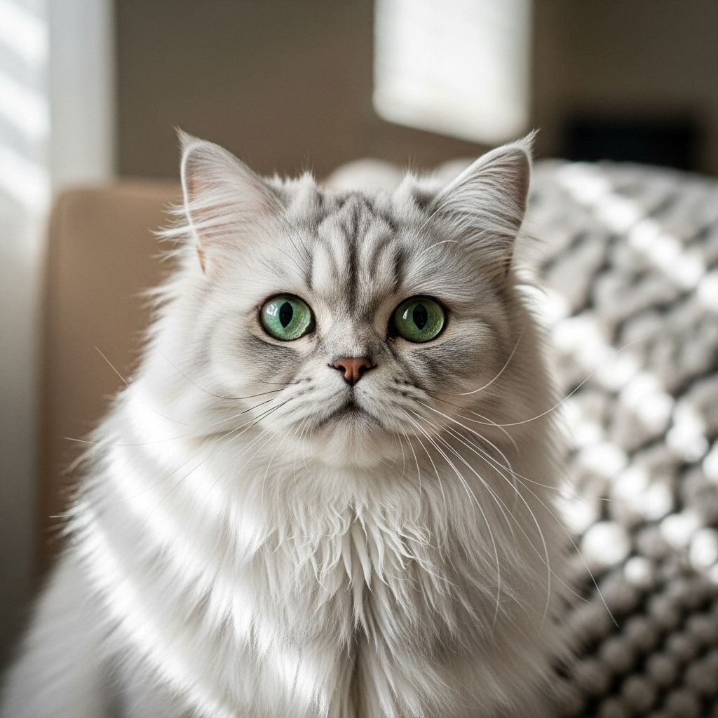 Elegant felines with silvery coats offer tranquil companionship and loyal devotion.