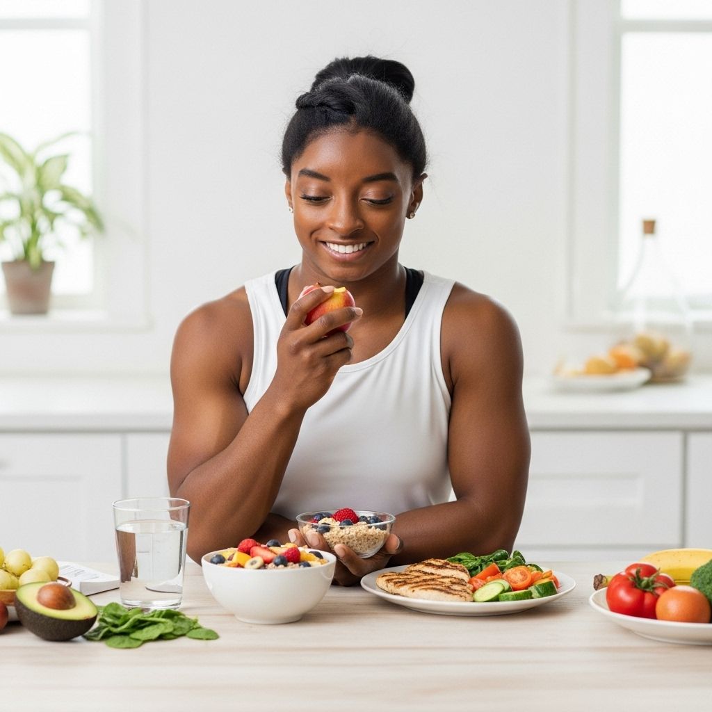 Discover the balanced, flexible approach to eating that fuels Simone Biles’ elite performance, well-being, and happiness.